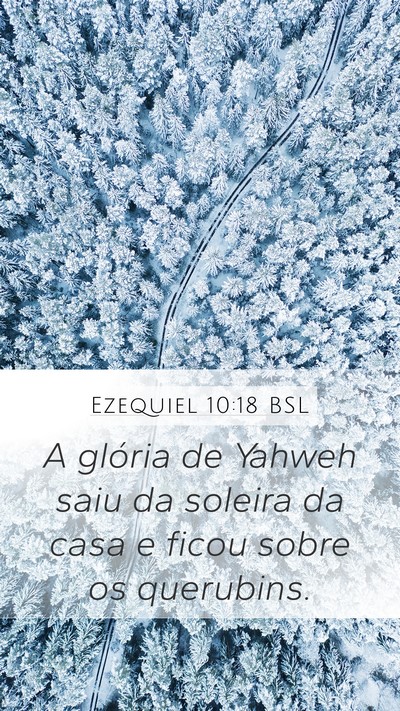 Ezequiel 10:18 BSL Bible Verse Image