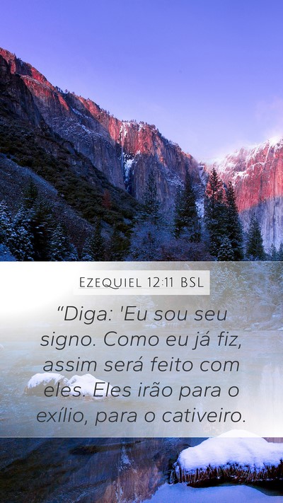Ezequiel 12:11 BSL Bible Verse Image
