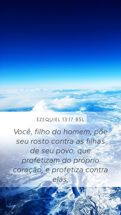 Ezequiel 13:17 BSL Bible Verse Image