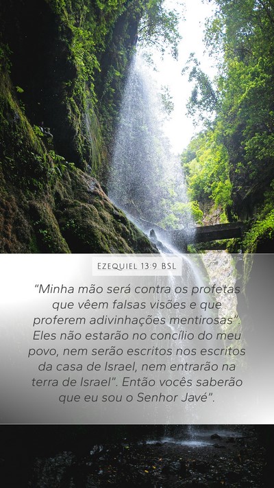 Ezequiel 13:9 BSL Bible Verse Image
