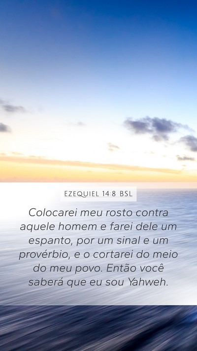 Ezequiel 14:8 BSL Bible Verse Image