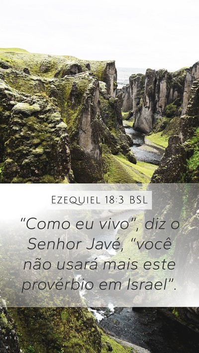 Ezequiel 18:3 BSL Bible Verse Image