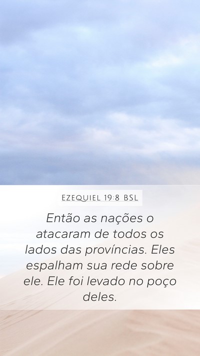 Ezequiel 19:8 BSL Bible Verse Image