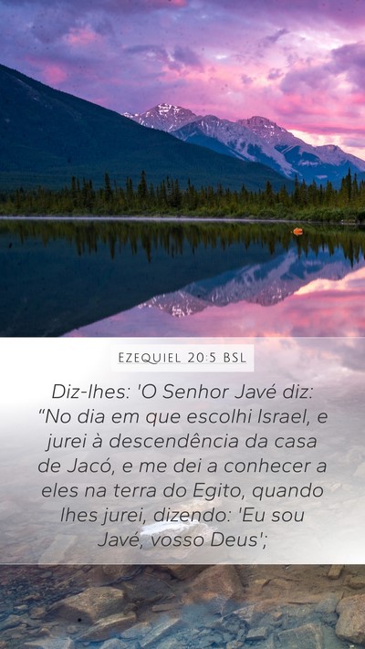Ezequiel 20:5 BSL Bible Verse Image