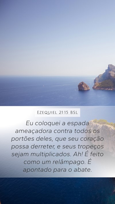 Ezequiel 21:15 BSL Bible Verse Image