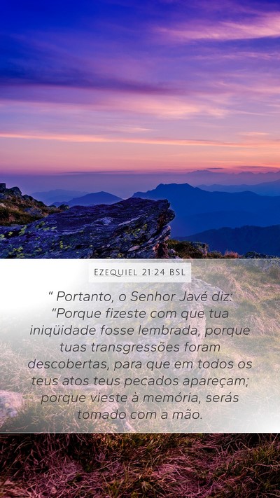 Ezequiel 21:24 BSL Bible Verse Image