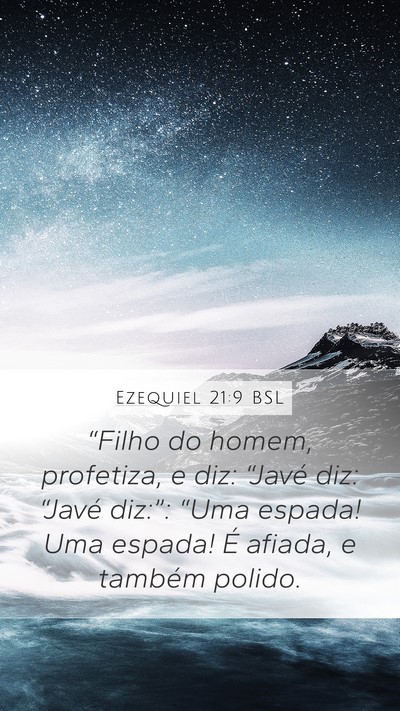 Ezequiel 21:9 BSL Bible Verse Image