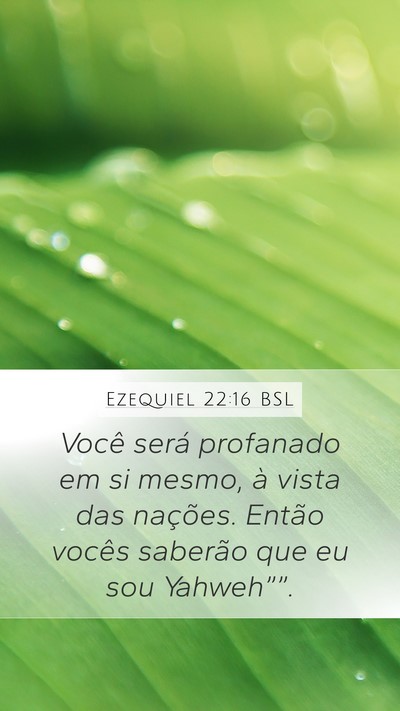 Ezequiel 22:16 BSL Bible Verse Image