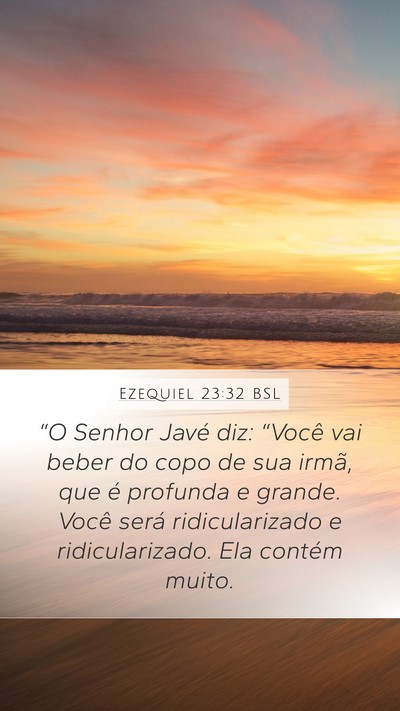 Ezequiel 23:32 BSL Bible Verse Image