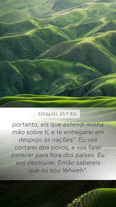Ezequiel 25:7 BSL Bible Verse Image