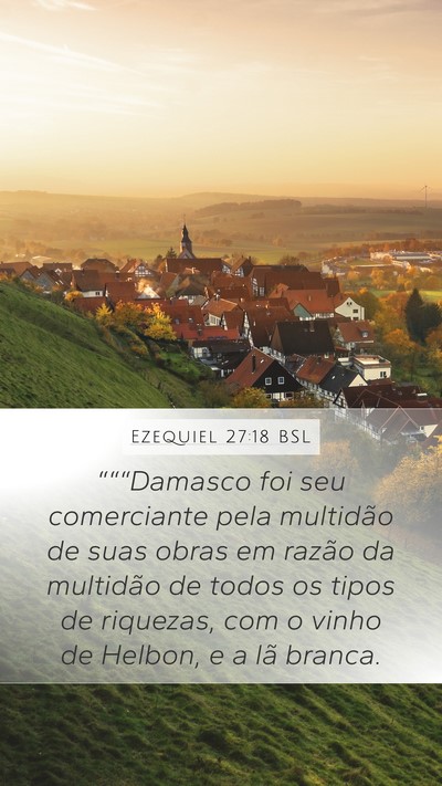 Ezequiel 27:18 BSL Bible Verse Image