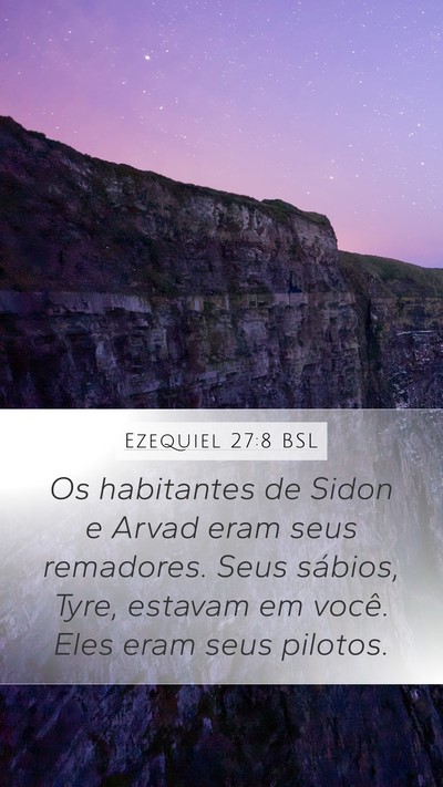 Ezequiel 27:8 BSL Bible Verse Image
