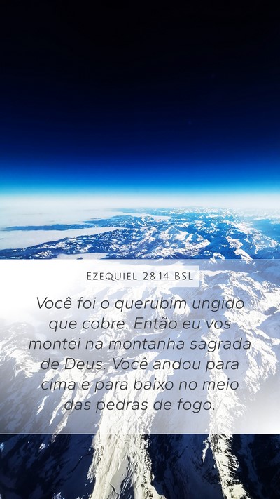 Ezequiel 28:14 BSL Bible Verse Image