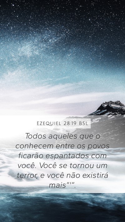 Ezequiel 28:19 BSL Bible Verse Image