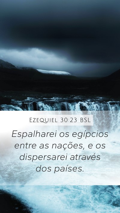 Ezequiel 30:23 BSL Bible Verse Image