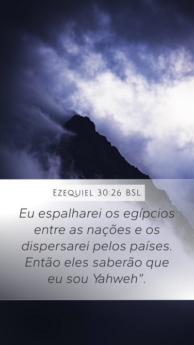 Ezequiel 30:26 BSL Bible Verse Image