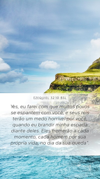 Ezequiel 32:10 BSL Bible Verse Image