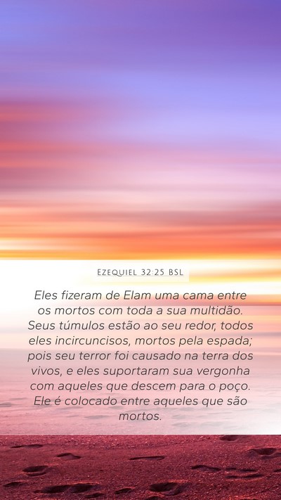 Ezequiel 32:25 BSL Bible Verse Image