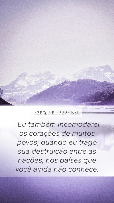Ezequiel 32:9 BSL Bible Verse Image