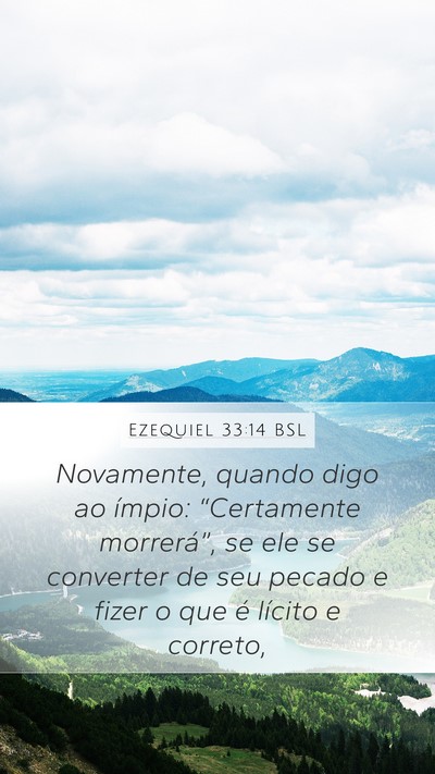 Ezequiel 33:14 BSL Bible Verse Image