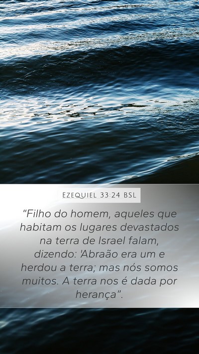 Ezequiel 33:24 BSL Bible Verse Image