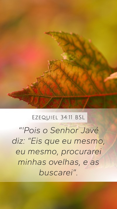 Ezequiel 34:11 BSL Bible Verse Image