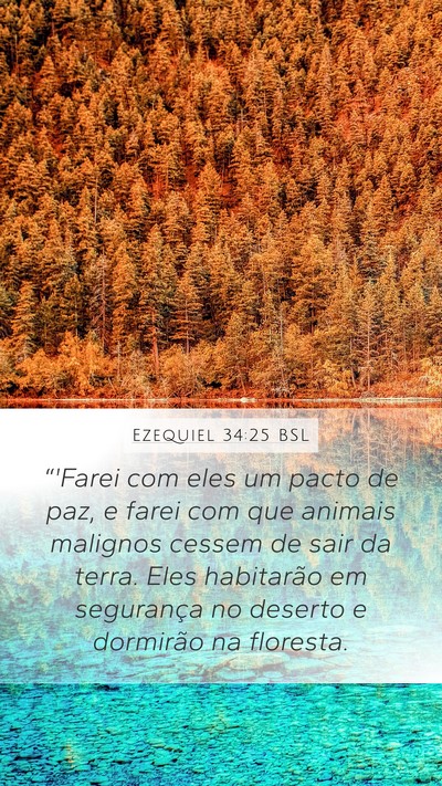 Ezequiel 34:25 BSL Bible Verse Image