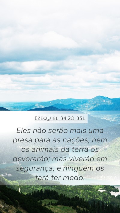Ezequiel 34:28 BSL Bible Verse Image
