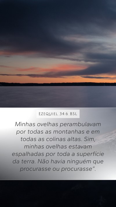 Ezequiel 34:6 BSL Bible Verse Image