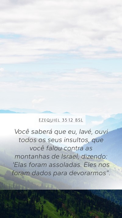 Ezequiel 35:12 BSL Bible Verse Image