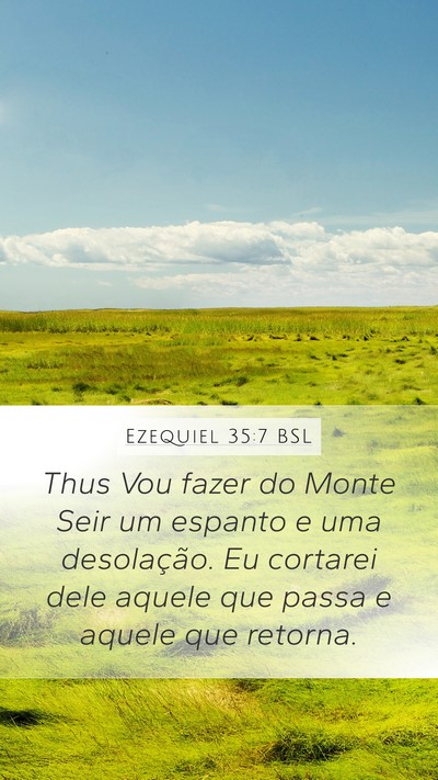 Ezequiel 35:7 BSL Bible Verse Image