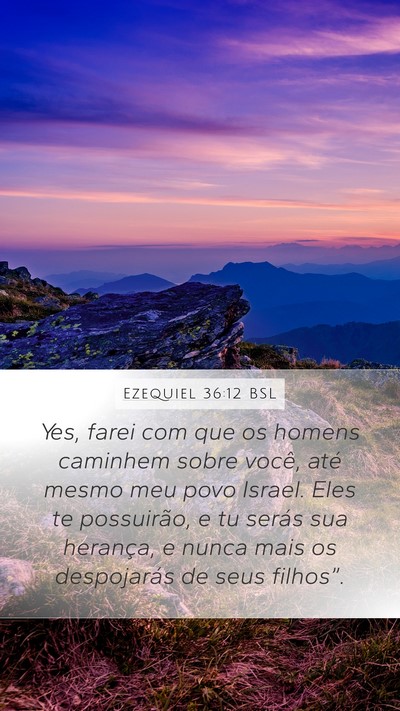 Ezequiel 36:12 BSL Bible Verse Image