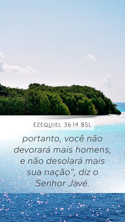 Ezequiel 36:14 BSL Bible Verse Image