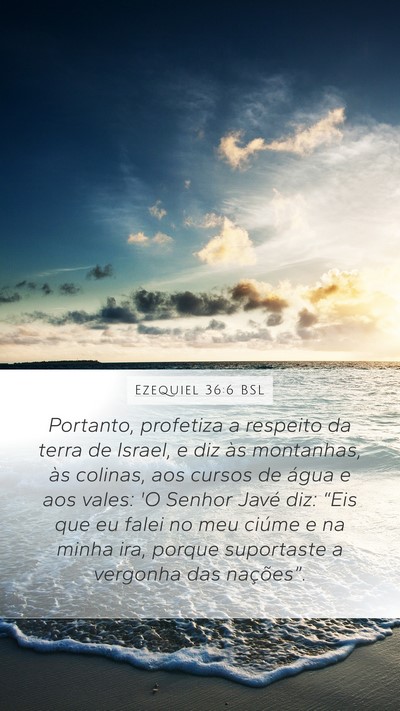 Ezequiel 36:6 BSL Bible Verse Image