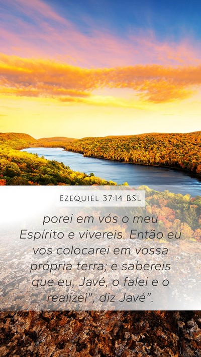 Ezequiel 37:14 BSL Bible Verse Image