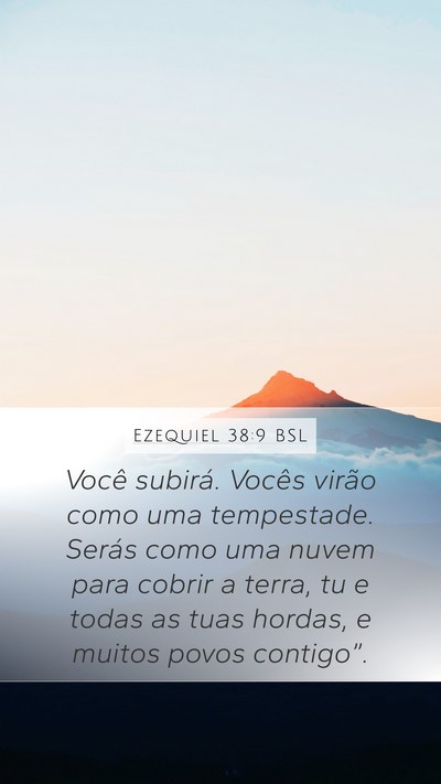 Ezequiel 38:9 BSL Bible Verse Image