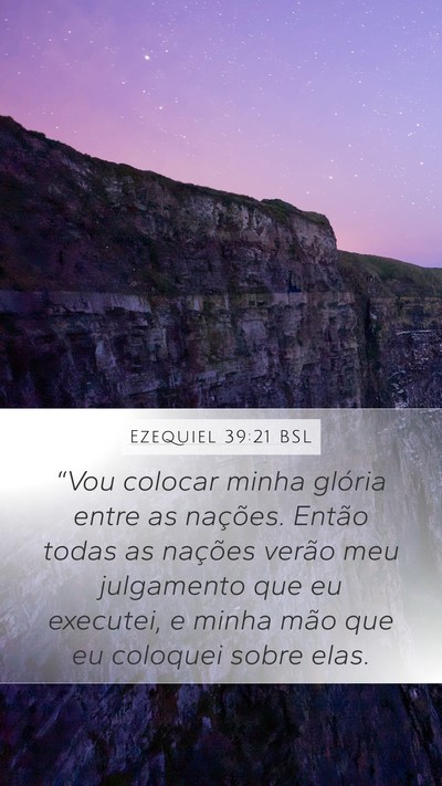 Ezequiel 39:21 BSL Bible Verse Image
