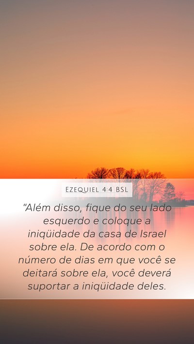Ezequiel 4:4 BSL Bible Verse Image