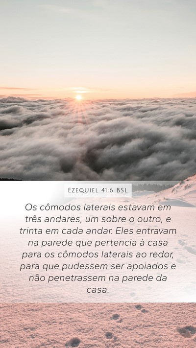 Ezequiel 41:6 BSL Bible Verse Image