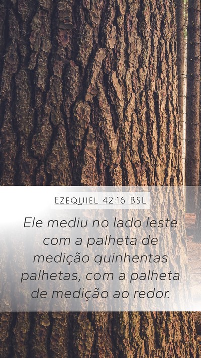 Ezequiel 42:16 BSL Bible Verse Image