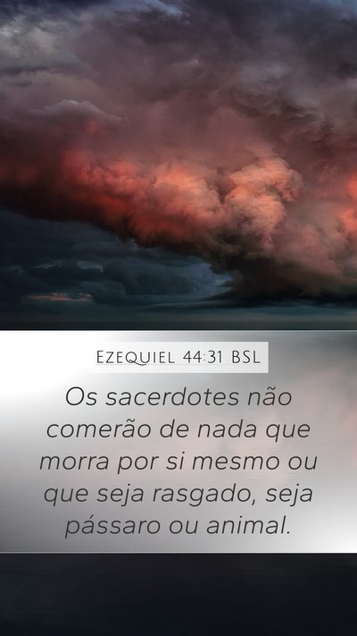 Ezequiel 44:31 BSL Bible Verse Image