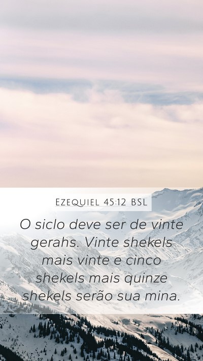 Ezequiel 45:12 BSL Bible Verse Image