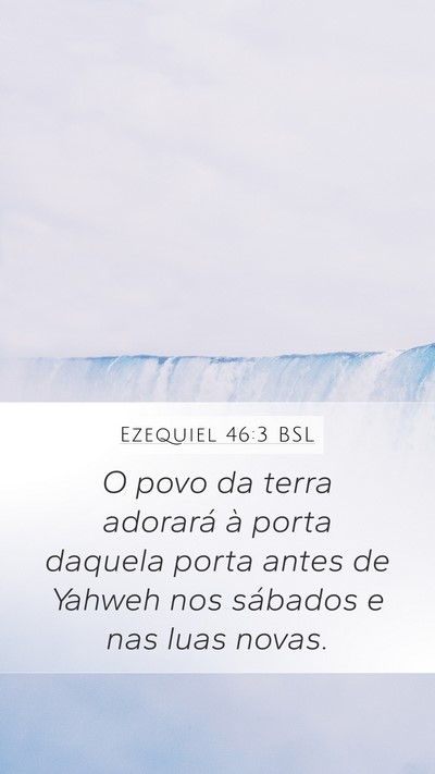 Ezequiel 46:3 BSL Bible Verse Image