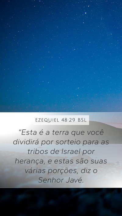 Ezequiel 48:29 BSL Bible Verse Image