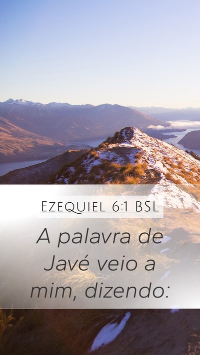 Ezequiel 6:1 BSL Bible Verse Image