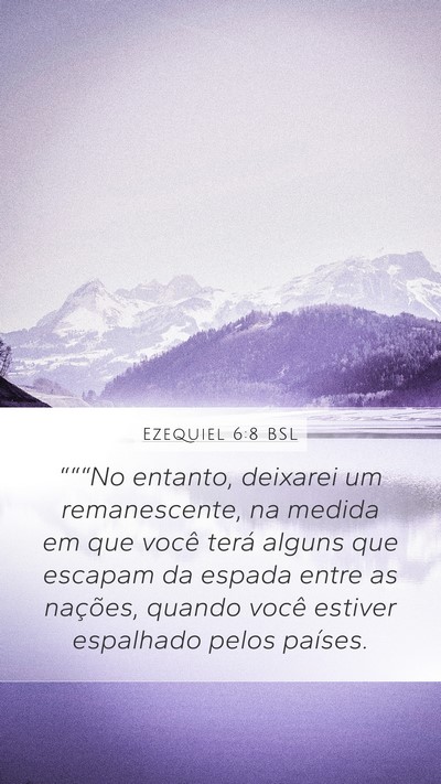 Ezequiel 6:8 BSL Bible Verse Image