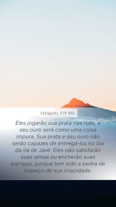 Ezequiel 7:19 BSL Bible Verse Image