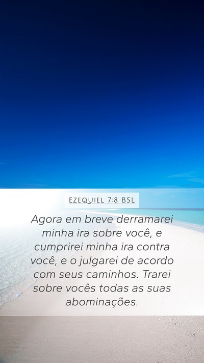 Ezequiel 7:8 BSL Bible Verse Image