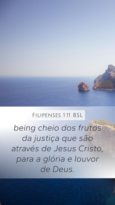 Filipenses 1:11 BSL Bible Verse Image