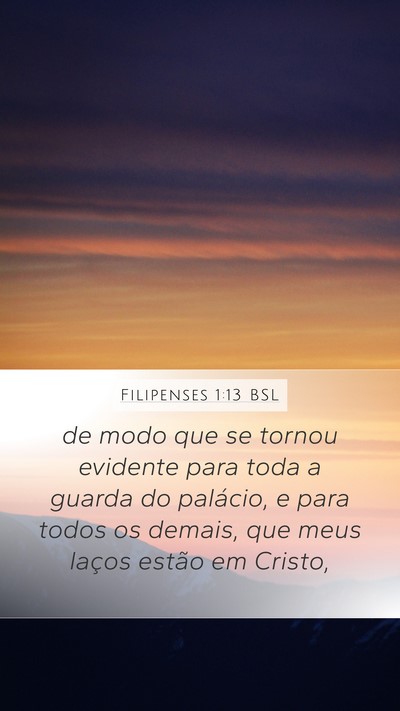 Filipenses 1:13 BSL Bible Verse Image